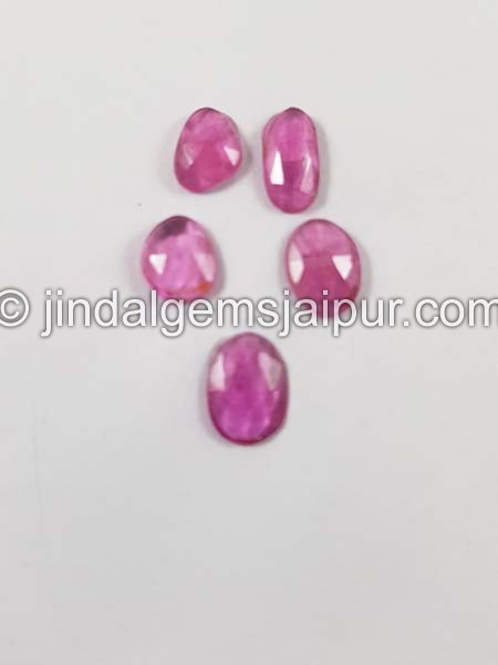 Rubellite Rose Cut Slices